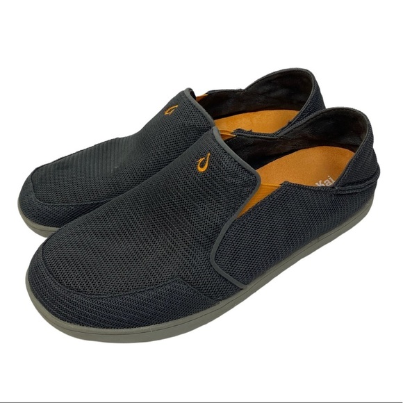 Olukai Nohea Mesh Dark Shadow Gray Slip on Comfort Shoes Men’s size 11.5 main image 7